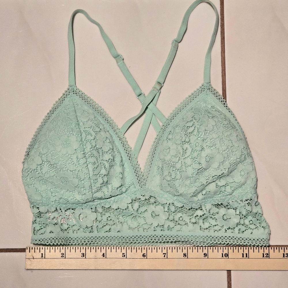 Xhilaration longline bralette mint green size Small